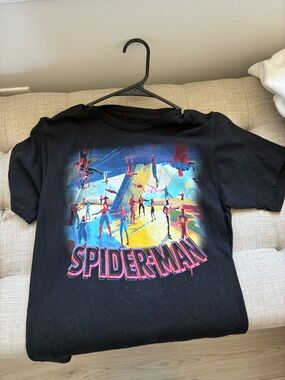 Marvel Black Spider-Man Multicolor Graphic Tee